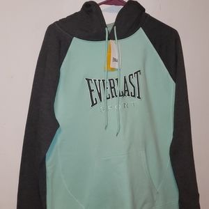 Everlast Unisex XL Hooded Sweatshirt Mint Green